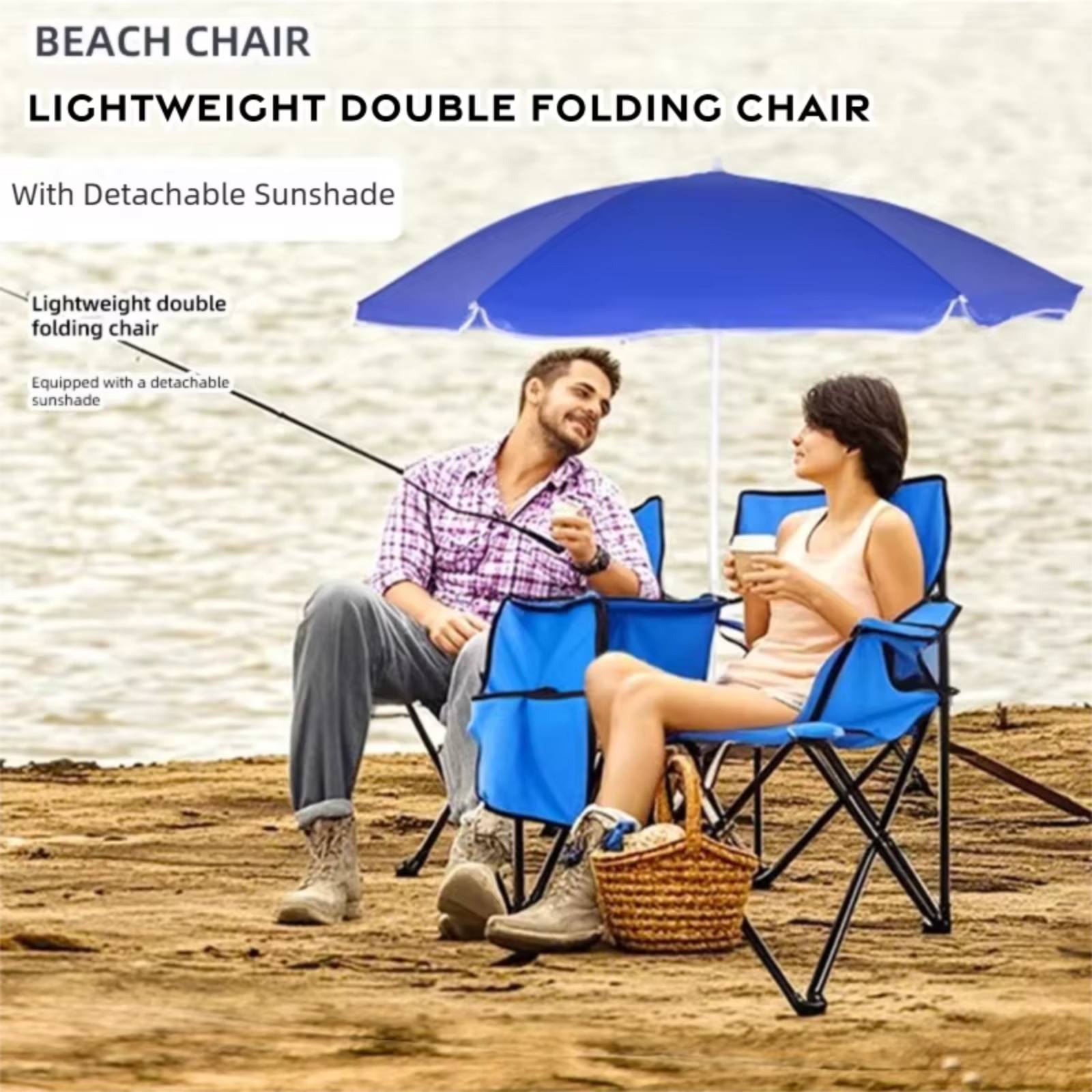 Outdoor Furniture Diy Plans - Double Folding Camping Chair Foldable Double