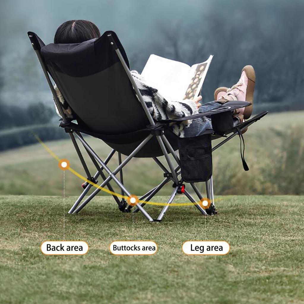 Patio Heater Standing - Reclining Camping Chair with Foot Rest