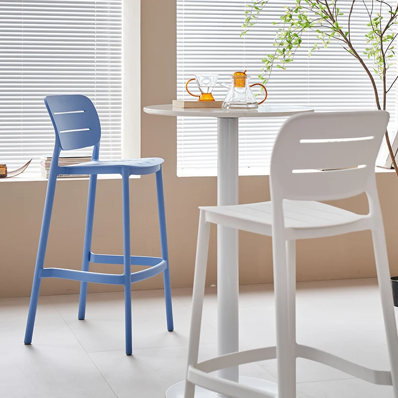 Outdoor Furniture Europe - Luxury Plastic Bar Chairs Stacked Outdoor