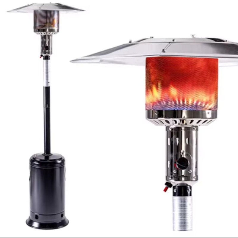 Patio Heater Standing - Standing Heaters Outdoor with Wheels, Stainless