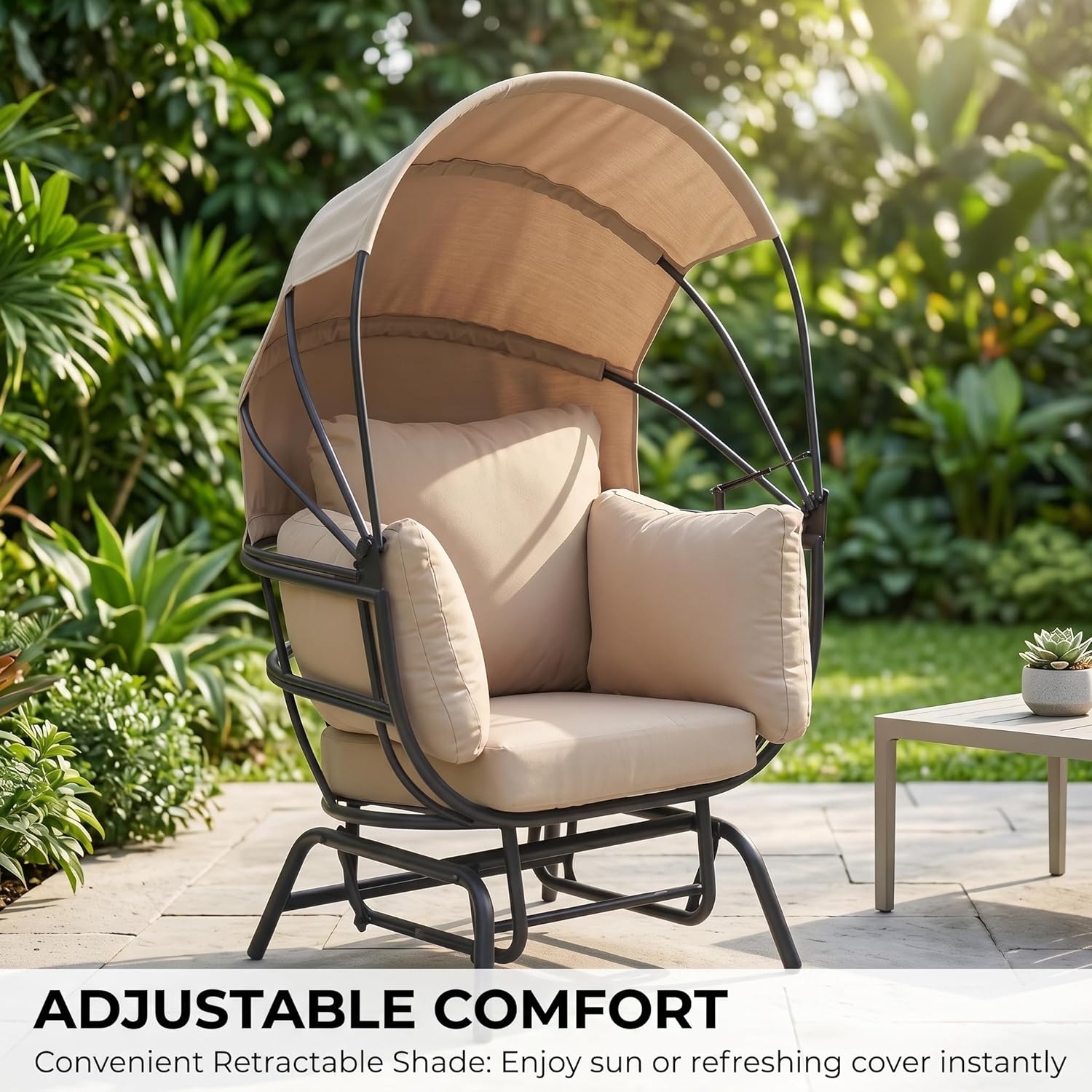 Luxury Egg Chair Powder-Coated - đánh giá và giá Outdoor Furniture Egg Chair