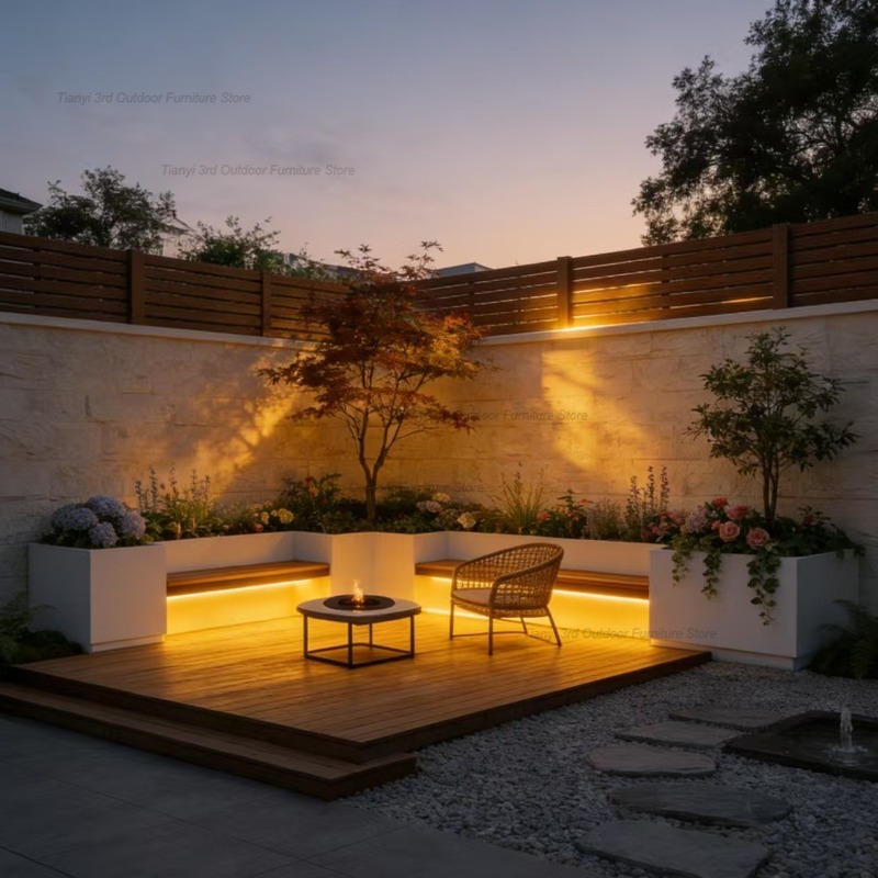 Nordic Courtyard Iron Art Plan - đánh giá và giá Outdoor Furniture Iron