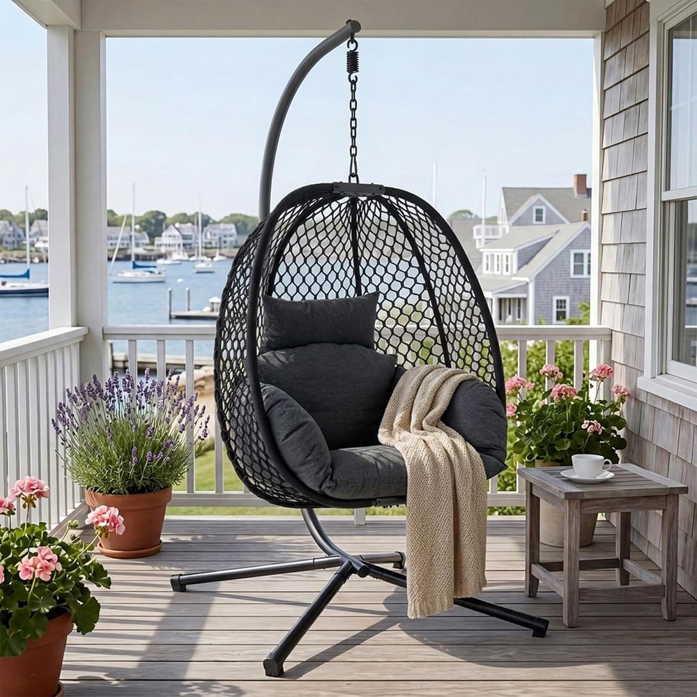Egg Chair Outdoor with Stand,  - đánh giá và giá Outdoor Furniture Egg Chair
