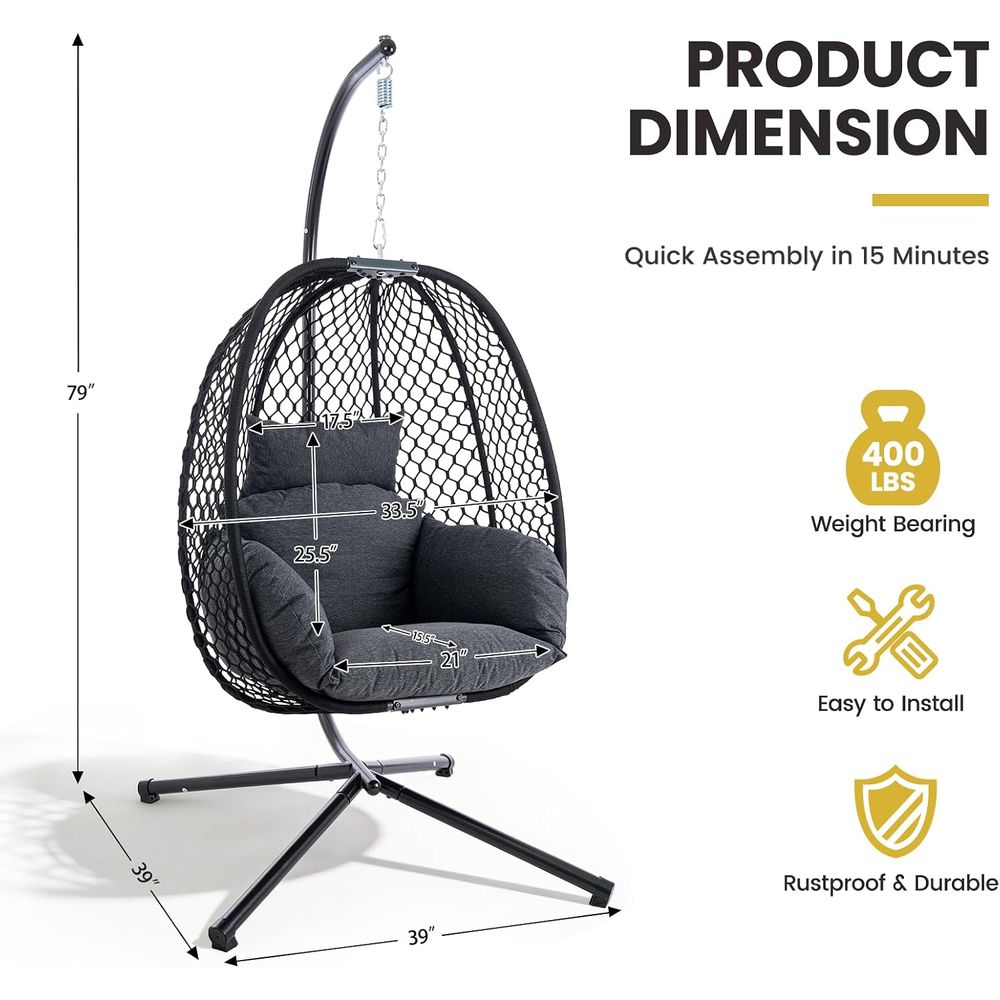 Egg Chair Outdoor with Stand,  - đánh giá và giá Outdoor Furniture Egg Chair