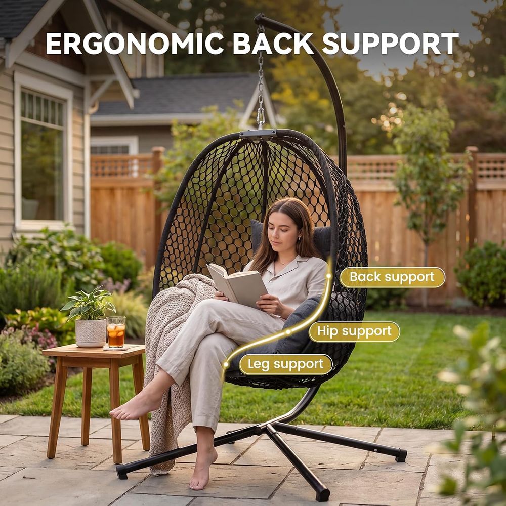 Egg Chair Outdoor with Stand,  - đánh giá và giá Outdoor Furniture Egg Chair