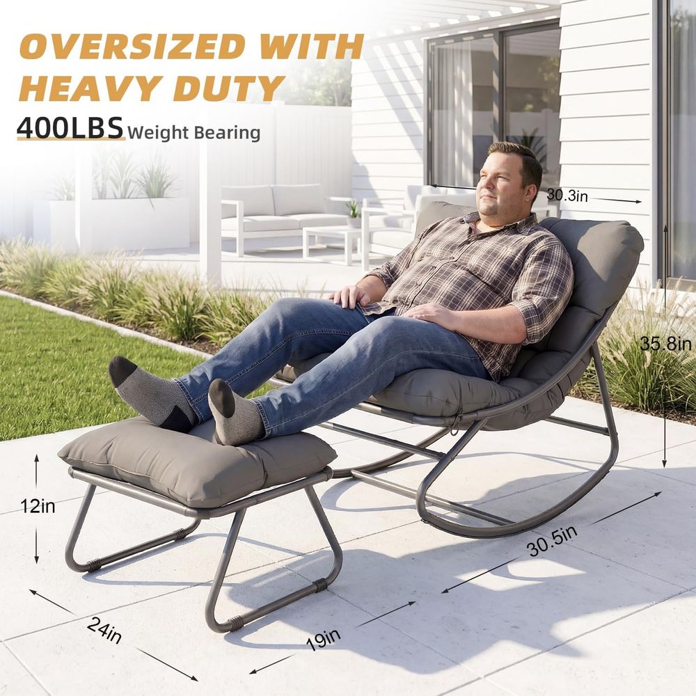 Oversized Papasan Rocking Chai - đánh giá và giá Outdoor Furniture Without Cushions