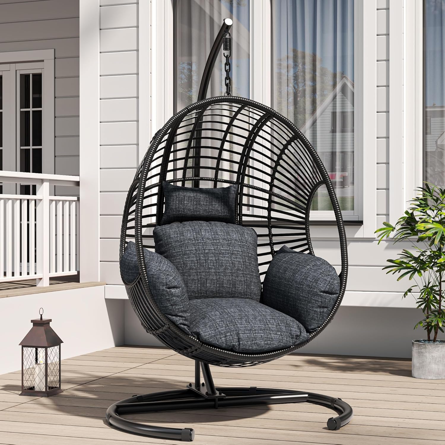 42in Extra Wide Egg Chair Pati - đánh giá và giá Outdoor Furniture Egg Chair