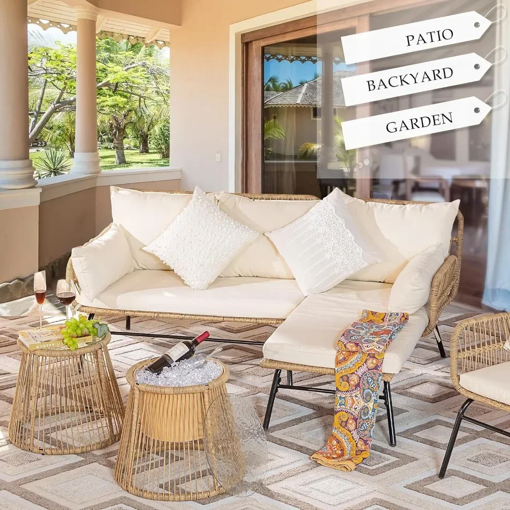 A 3/4/5 Piece Boho Outdoor Pat - đánh giá và giá Outdoor Furniture Egg Chair