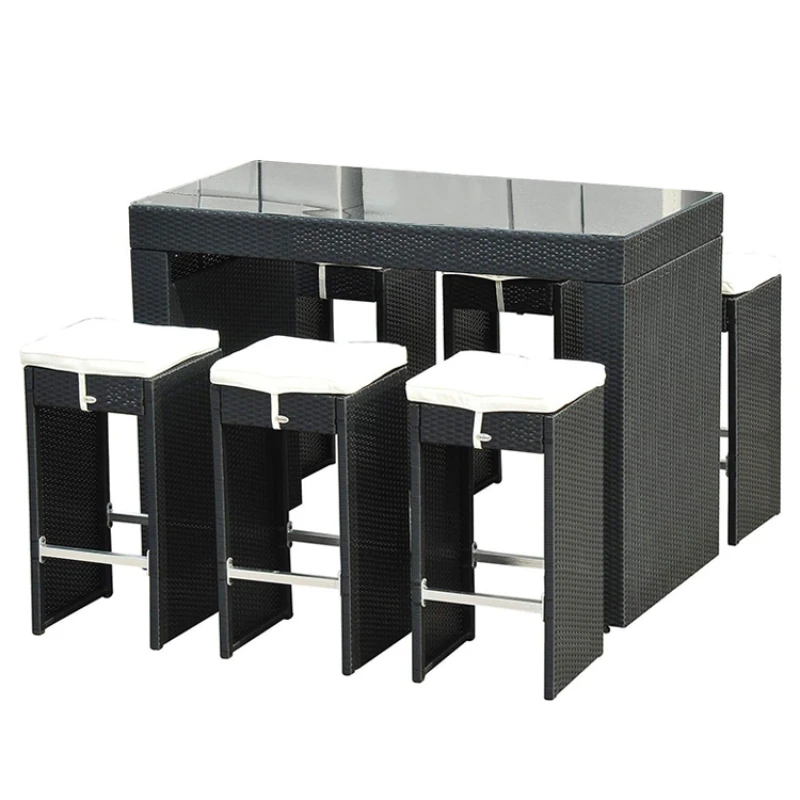 7pcs Rattan Bar Set Garden Wic - đánh giá và giá Outdoor Furniture Europe
