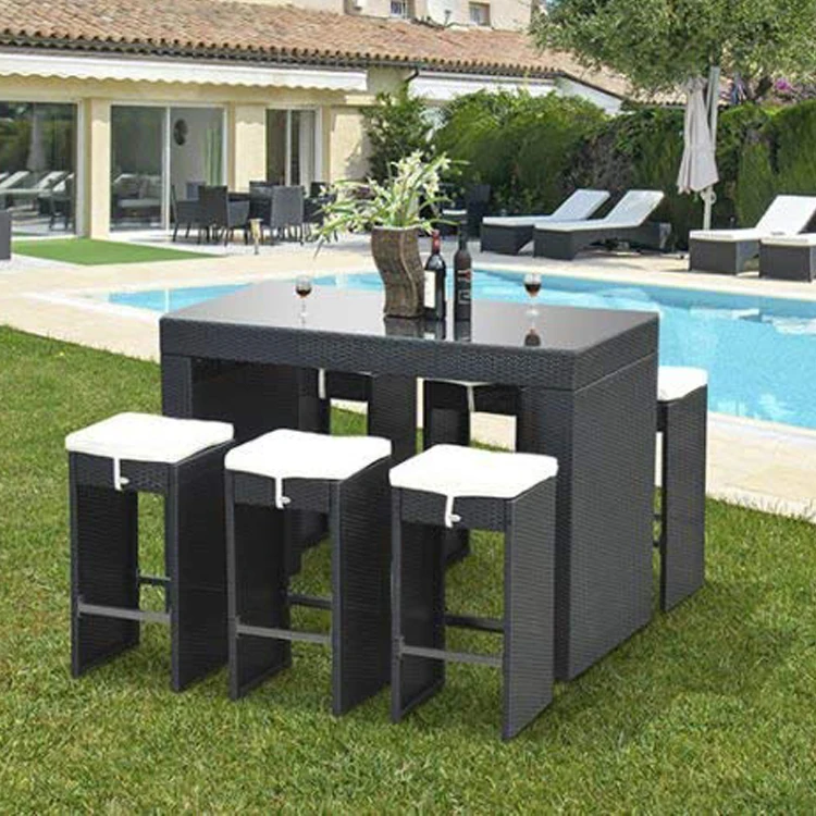 7pcs Rattan Bar Set Garden Wic - đánh giá và giá Outdoor Furniture Europe