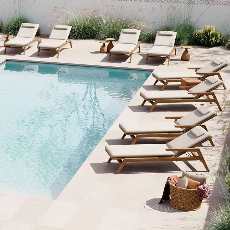 Hotel Luxury Lounge Chair Rope - đánh giá và giá Outdoor Furniture Teak Wood