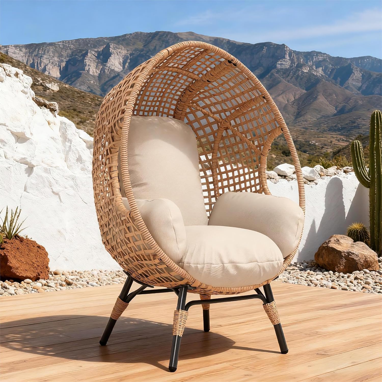 Elegant Arc Back Hanging Egg C - đánh giá và giá Outdoor Furniture Egg Chair