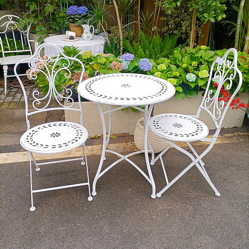 French Country Iron Table and  - đánh giá và giá Outdoor Furniture Iron