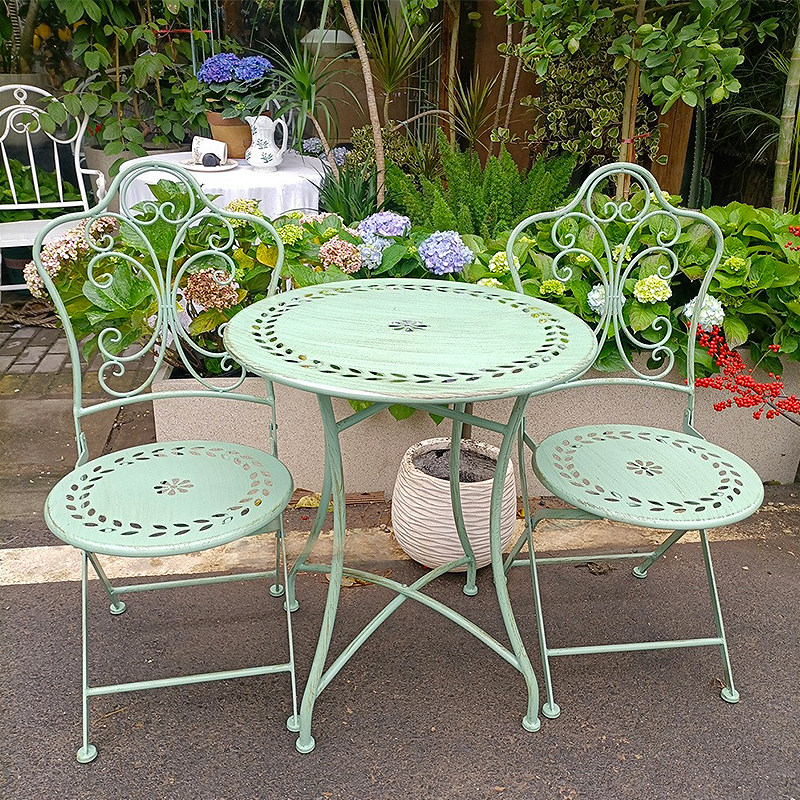 French Country Iron Table and  - đánh giá và giá Outdoor Furniture Iron