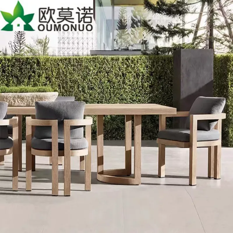 Nordic Outdoor Teak Wood Dinin - đánh giá và giá Outdoor Furniture Teak Wood