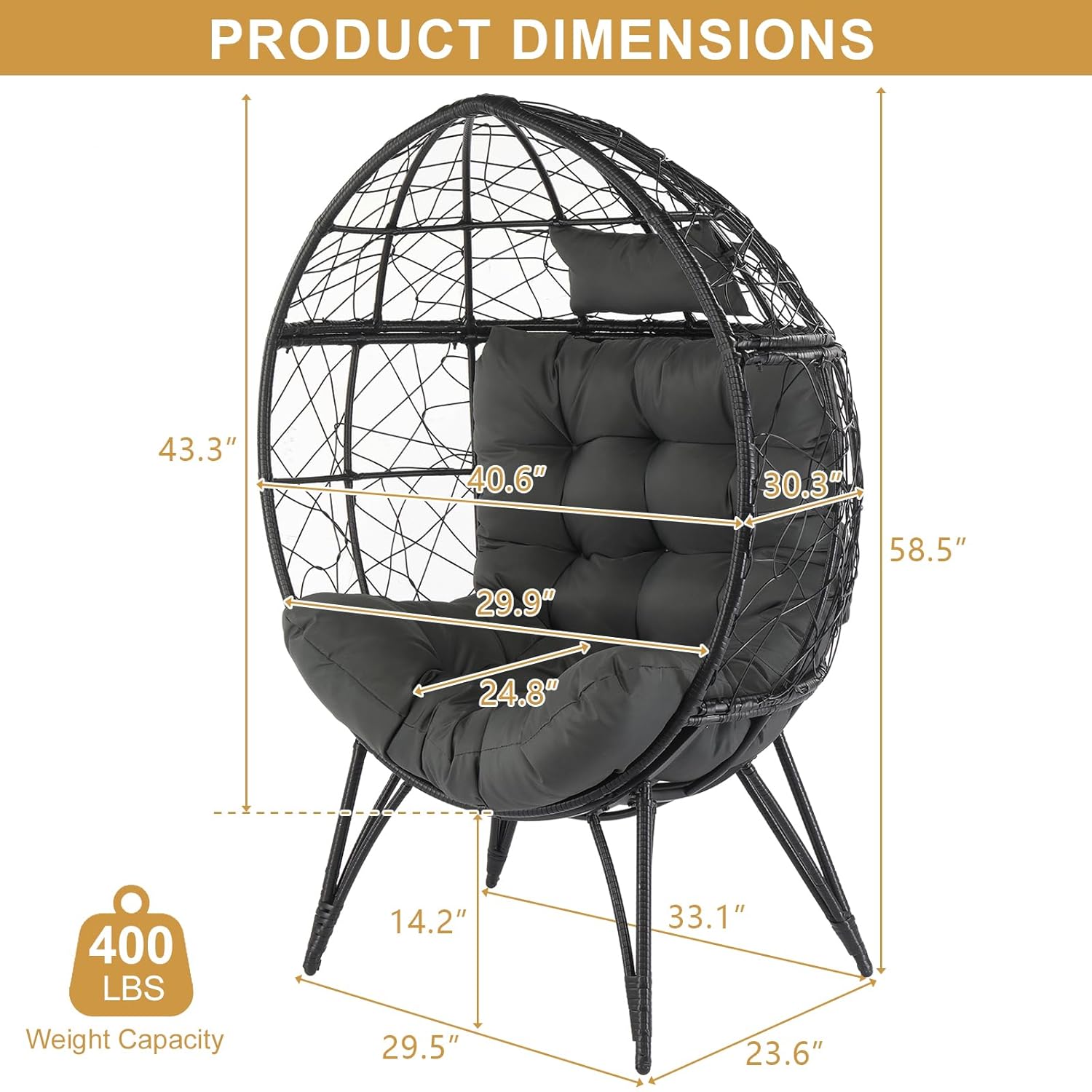 Oversized Wicker Egg Chair Cus - đánh giá và giá Outdoor Furniture Egg Chair