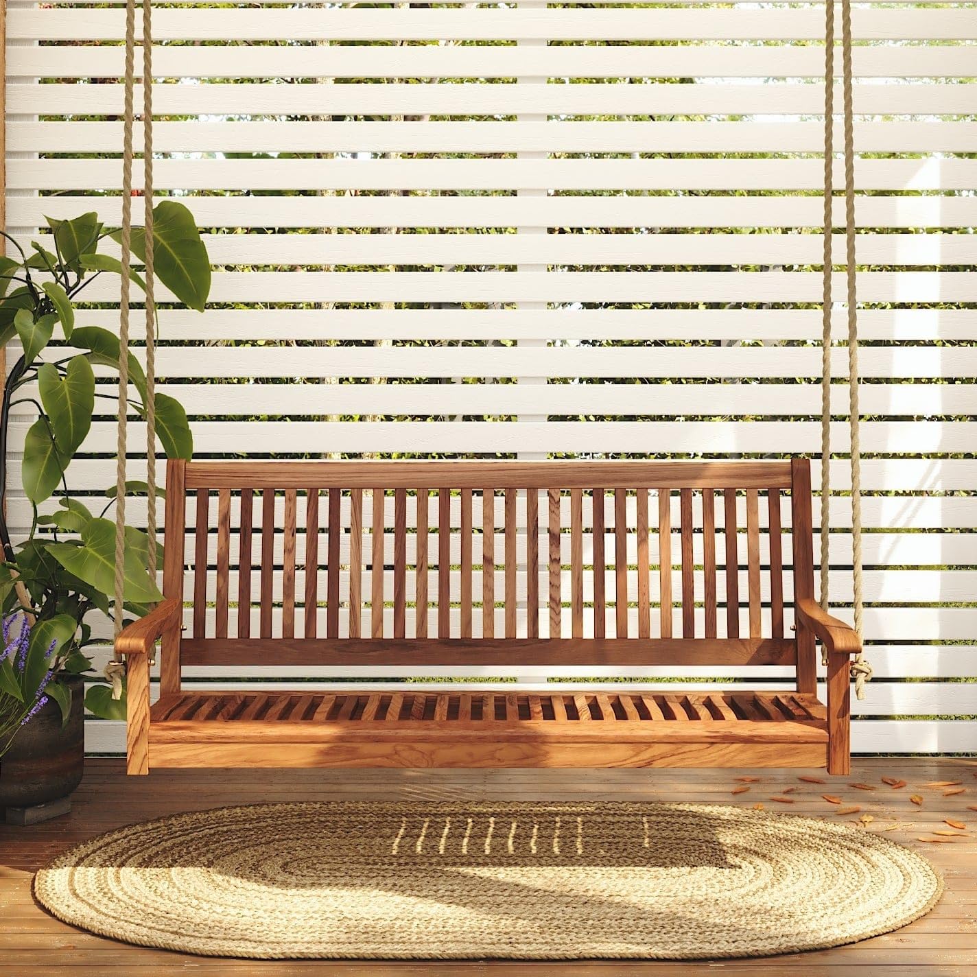 5ft Acacia Wood Porch Swing We - đánh giá và giá Outdoor Furniture Oil