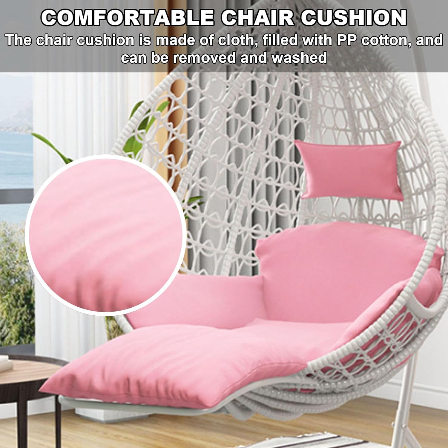 PE Rattan Hanging Egg Chair wi - đánh giá và giá Outdoor Furniture Egg Chair