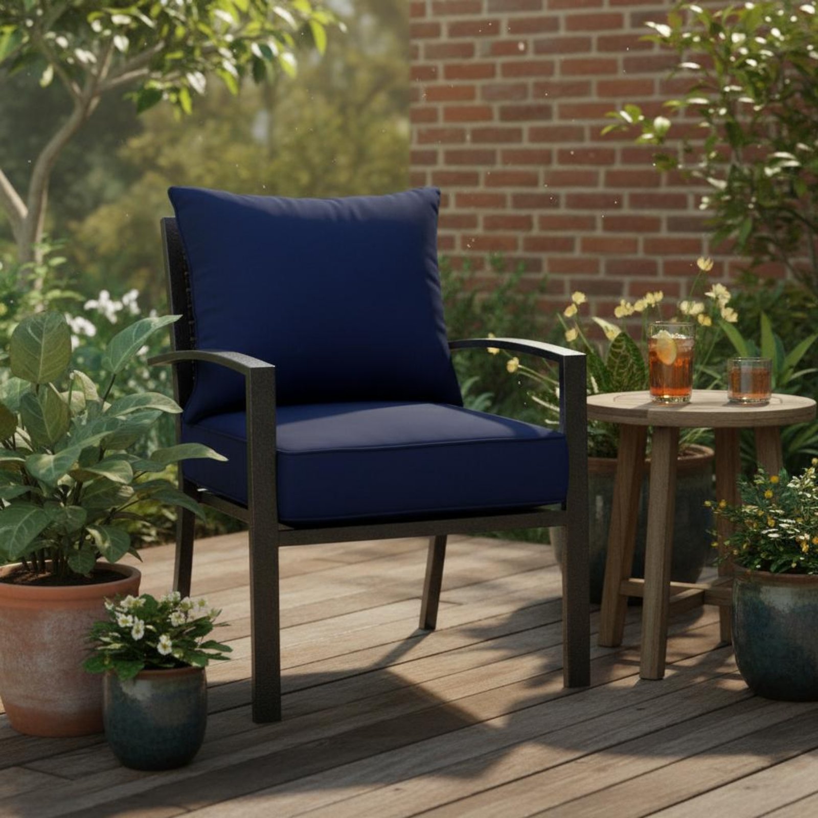Patio Chair Pad Hidden Closure - đánh giá và giá Outdoor Furniture Pads