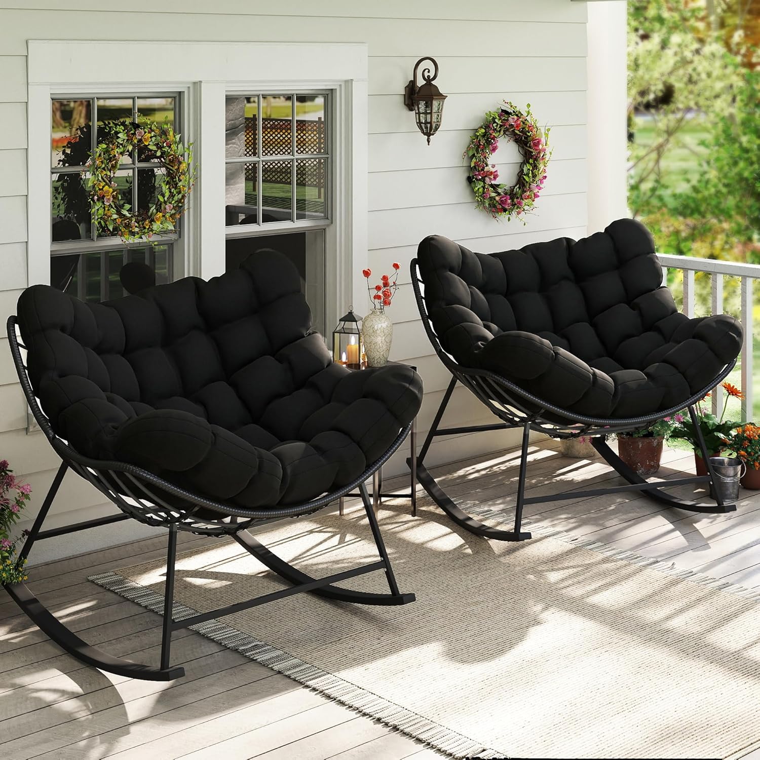 Oversized Papasan Rocking Chai - đánh giá và giá Outdoor Furniture Egg Chair